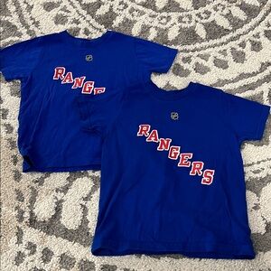 Kids’ New York Rangers t-shirts, Kreider / Shesterkin size 4 GUC!